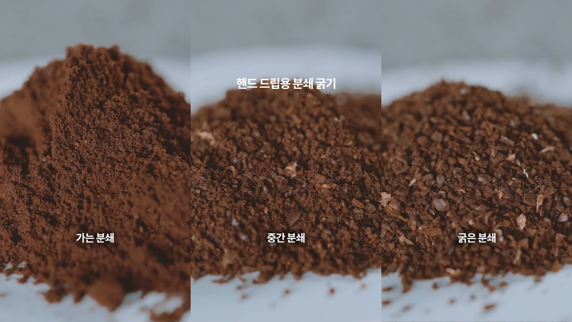 분쇄 굵기